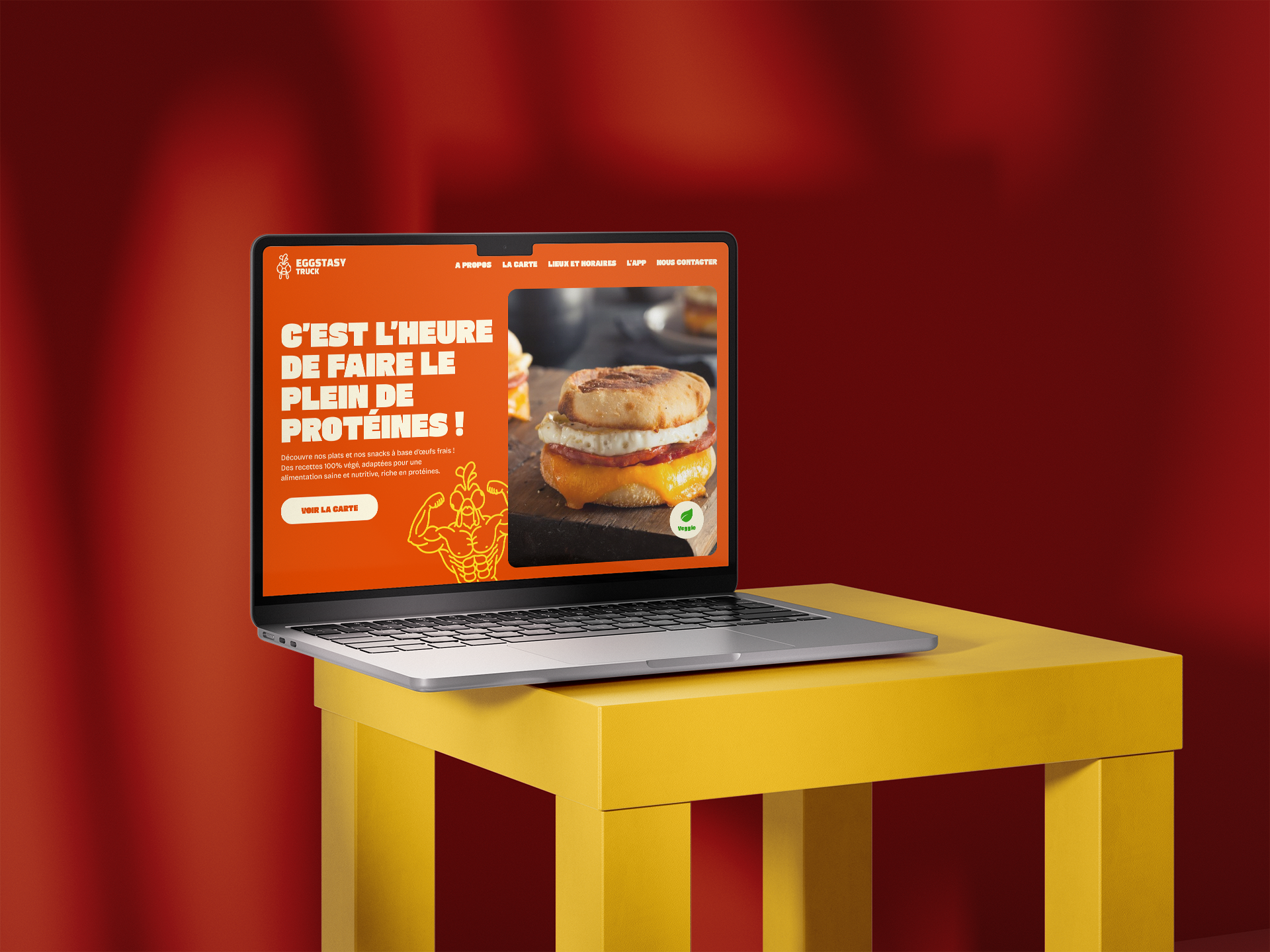 Mockup de la Home version desktop