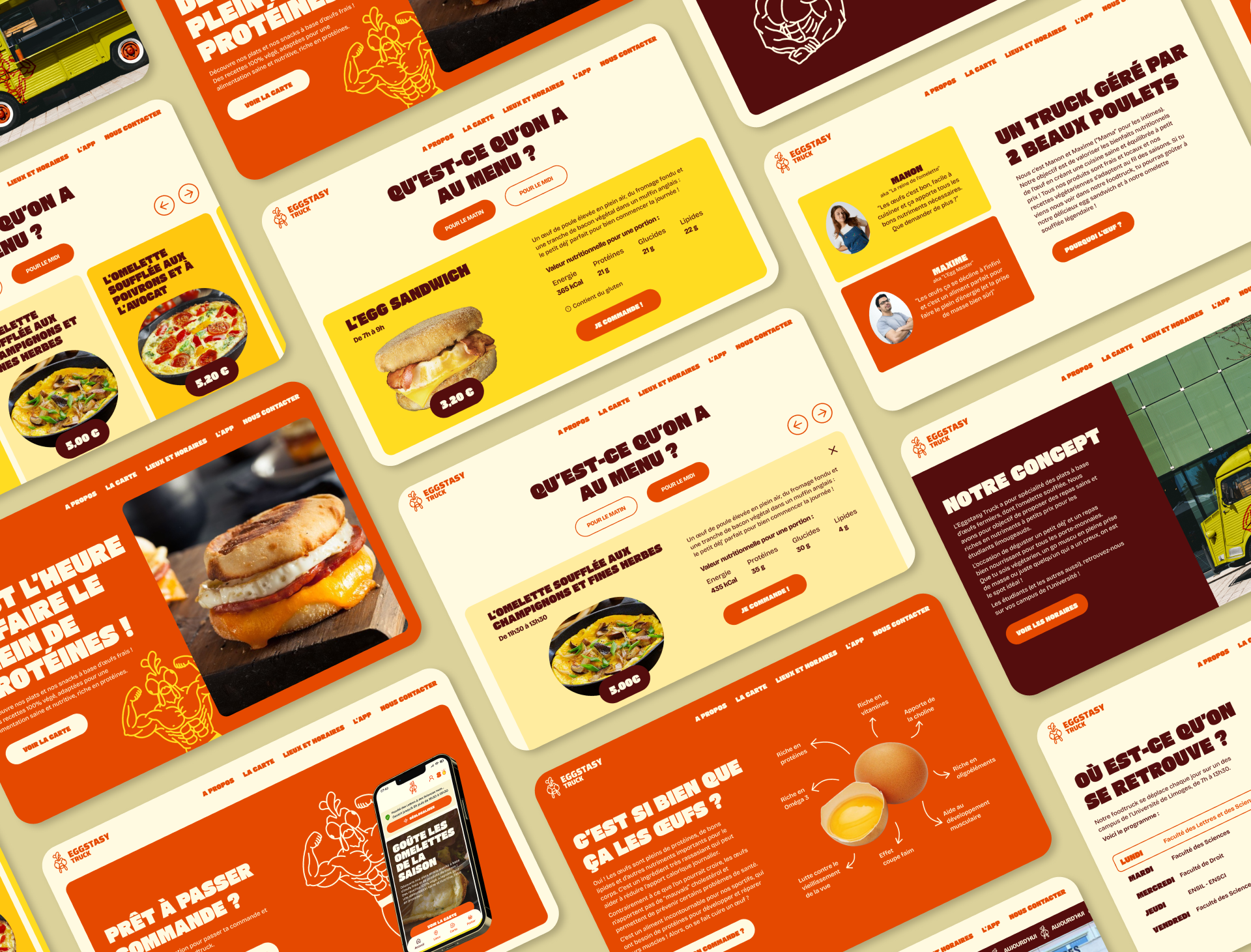 Maquette desktop de la Home